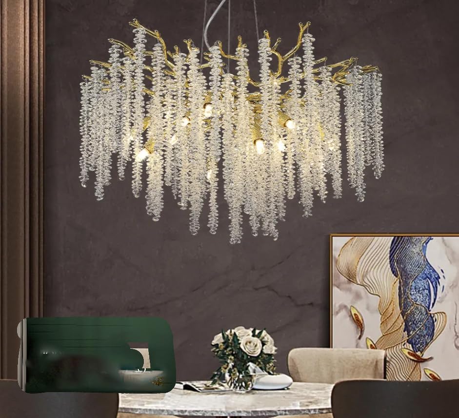 Buy BrighteNIX Crystal Chandelier for Home Decor, Suitable for